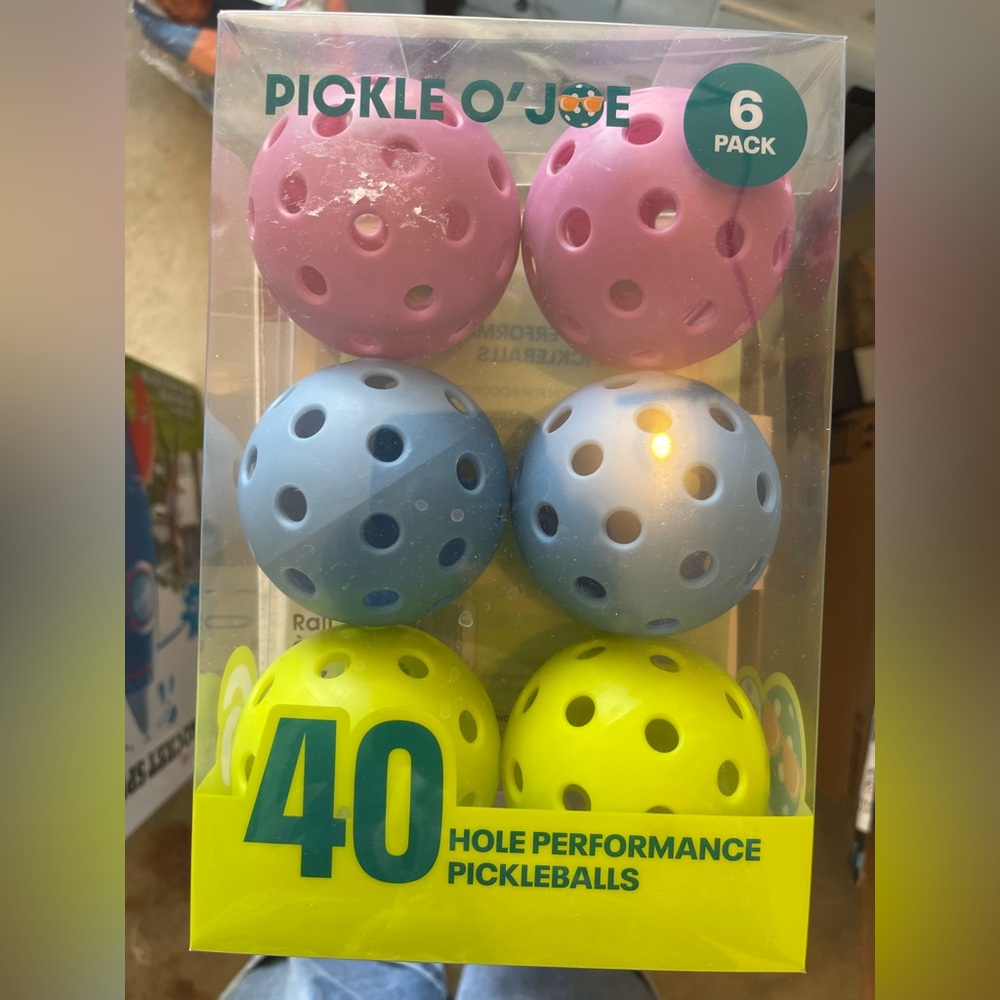 Colorful Pickleball Set - 6 Pack brand new